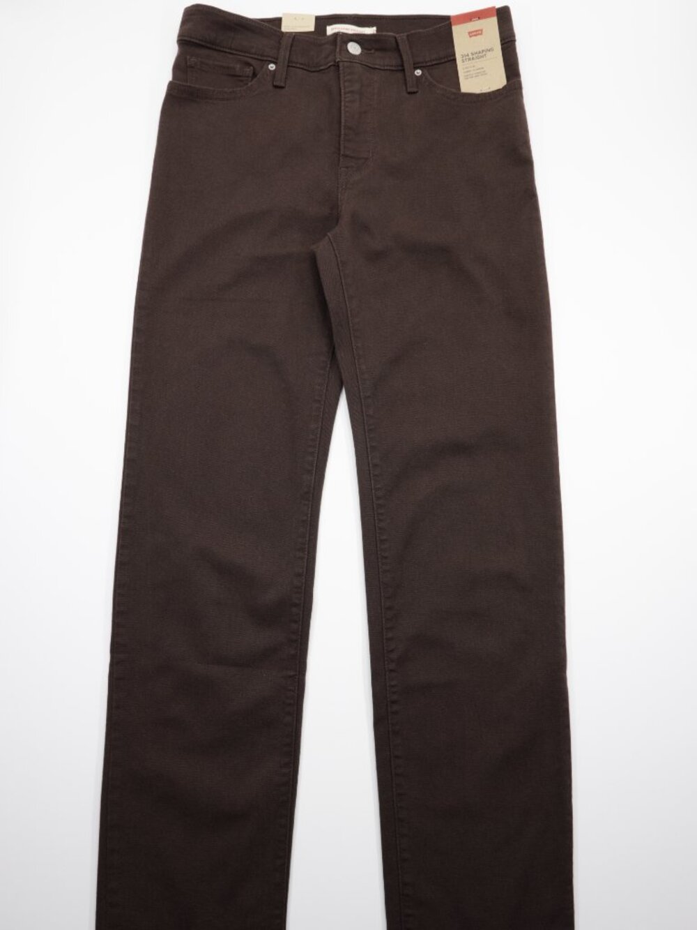Levi's 314 Women's Shaping Straight Comfort Stretch Denim Jeans Brown Size 32X32 - Picture 3 of 12